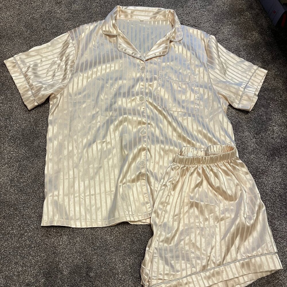 Champagne-pink matching pajama set